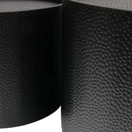 Drum Set 2 Coffee Table – Black (Set of 2)
