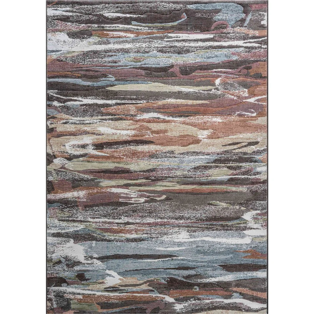 Multi Coloured Contemporary Design Argentum Rug