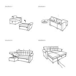 Monnaco Sofa Bed with Storage