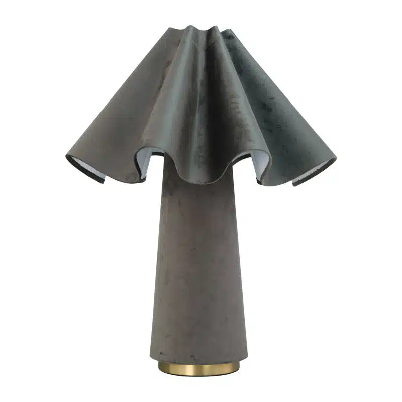 Maya Table Lamp - Black + Black Fan Shade