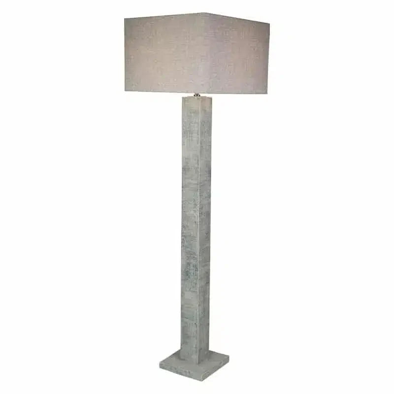 Ingalls Floor Lamp 160cm -  Cement + Grey Shade