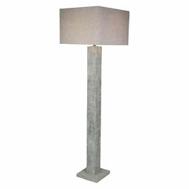 Ingalls Floor Lamp 160cm -  Cement + Grey Shade