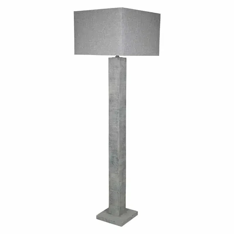 Ingalls Floor Lamp 160cm -  Cement + Grey Shade
