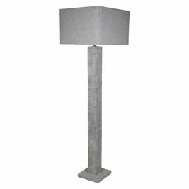 Ingalls Floor Lamp 160cm -  Cement + Grey Shade