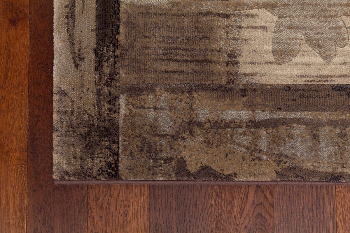 Modern Design Beige & Brown Shade Argentum Rug