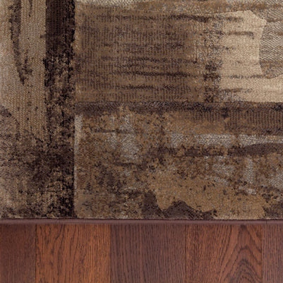 Modern Design Beige & Brown Shade Argentum Rug