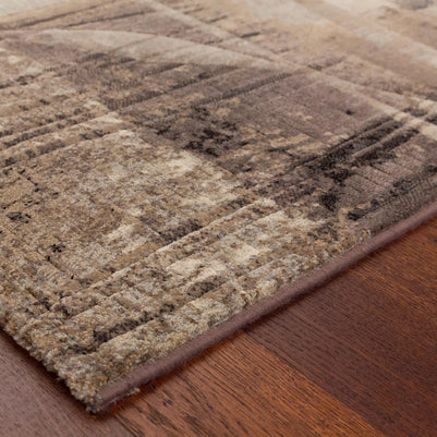 Modern Design Beige & Brown Shade Argentum Rug
