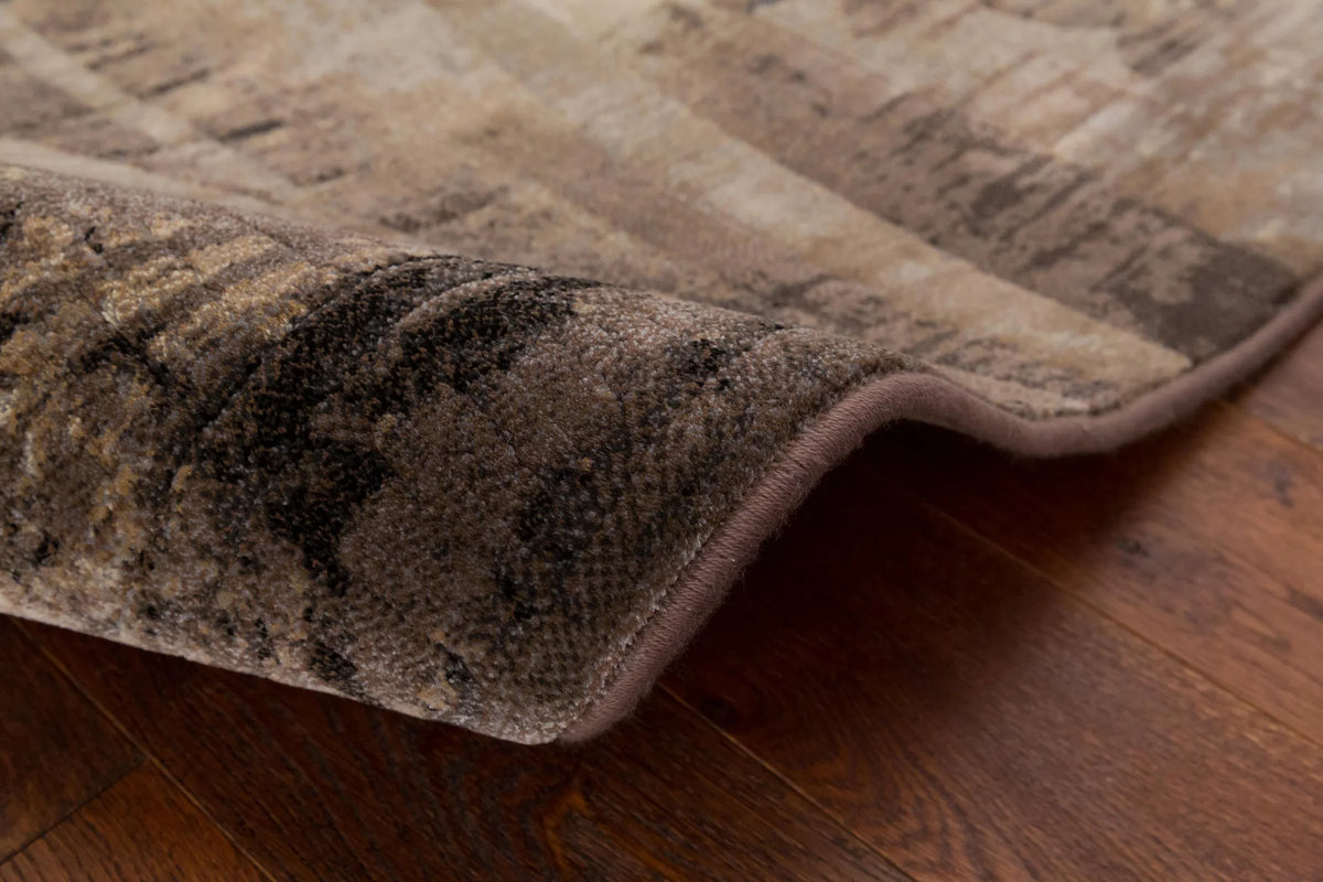 Modern Design Beige & Brown Shade Argentum Rug