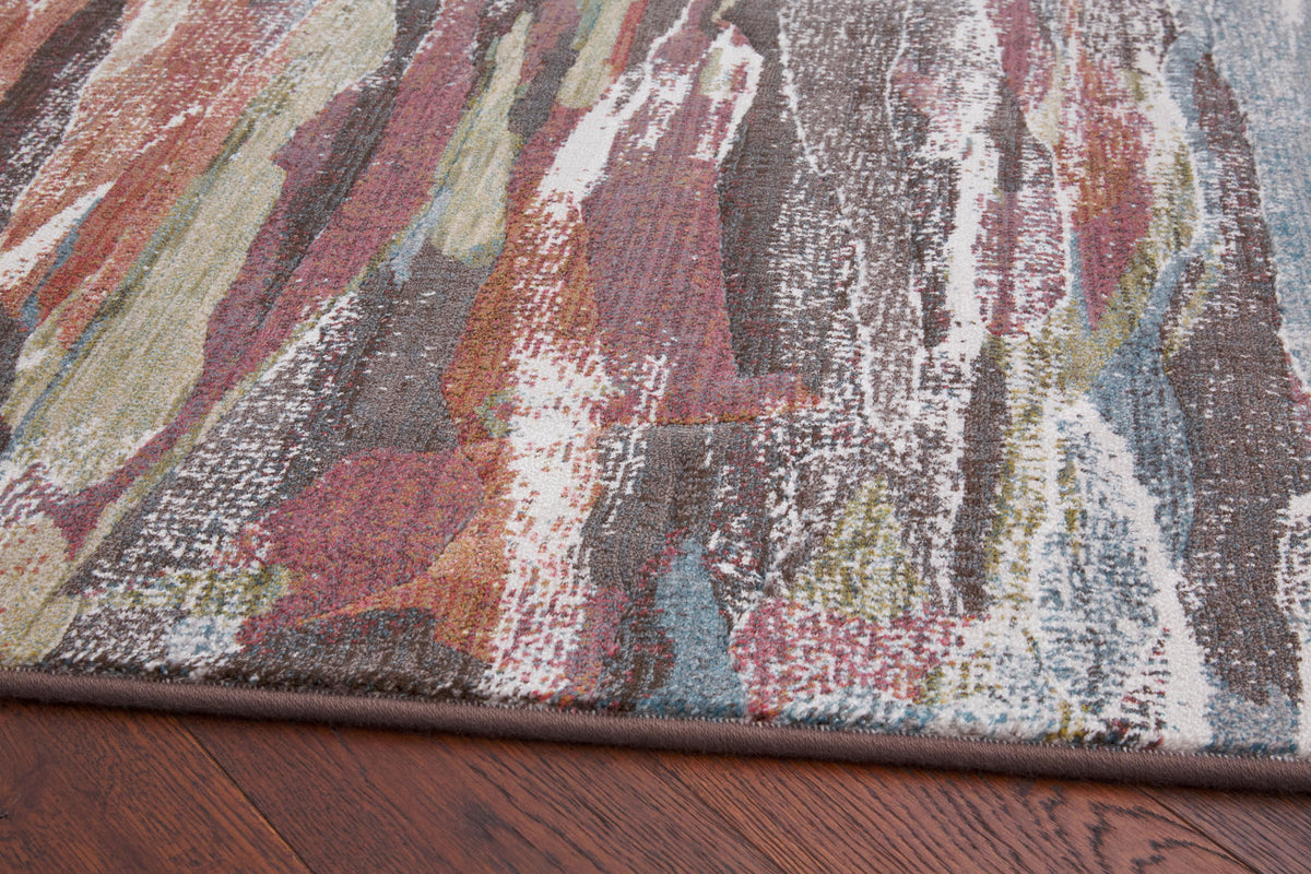 Multi Coloured Contemporary Design Argentum Rug