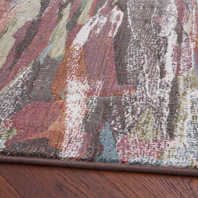 Multi Coloured Contemporary Design Argentum Rug