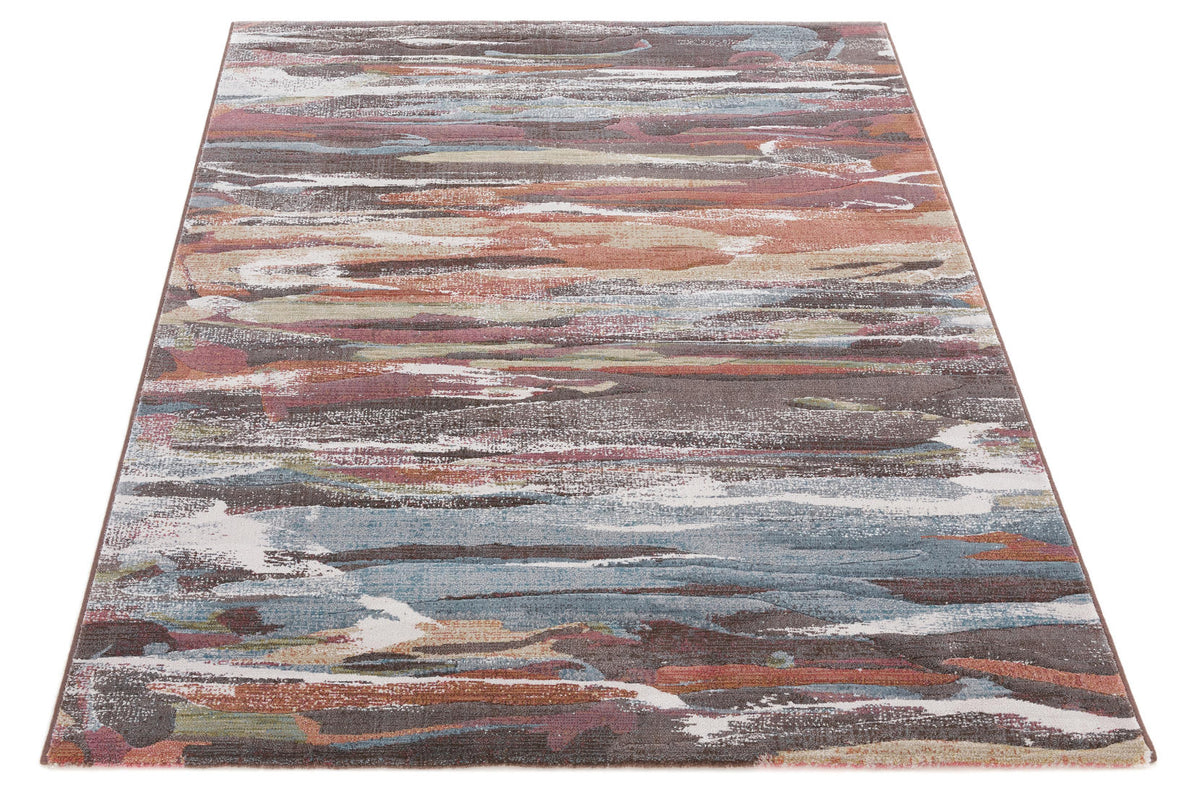 Multi Coloured Contemporary Design Argentum Rug