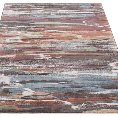Multi Coloured Contemporary Design Argentum Rug