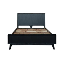 Ella Acacia Bed Frame – Brushed Black