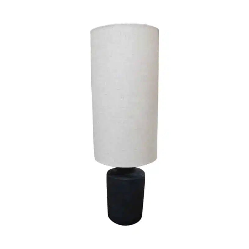 Lamp Tommaso 104cm - Black + Linen Shade