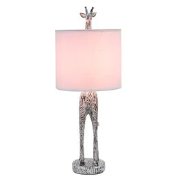 Giraffe Table Lamp Natural White