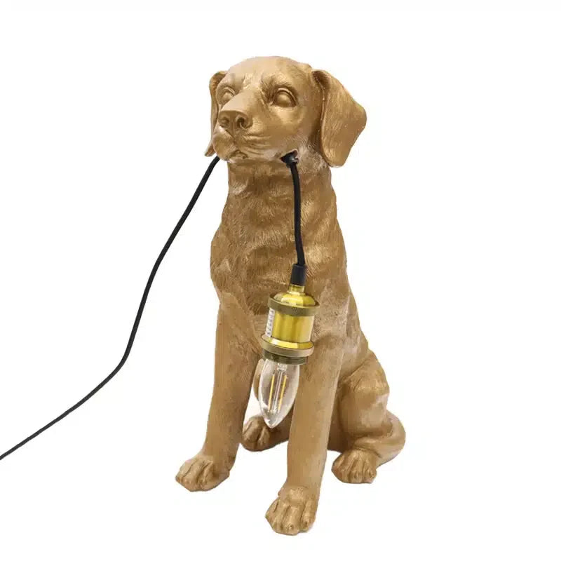 Labrador Table Lamp - Golden