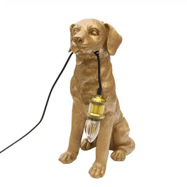 Labrador Table Lamp - Golden