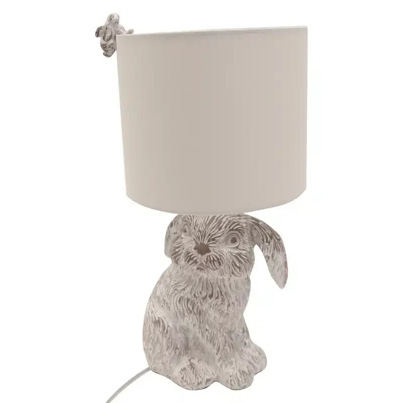 Baby Bunny Table Lamp Stone White