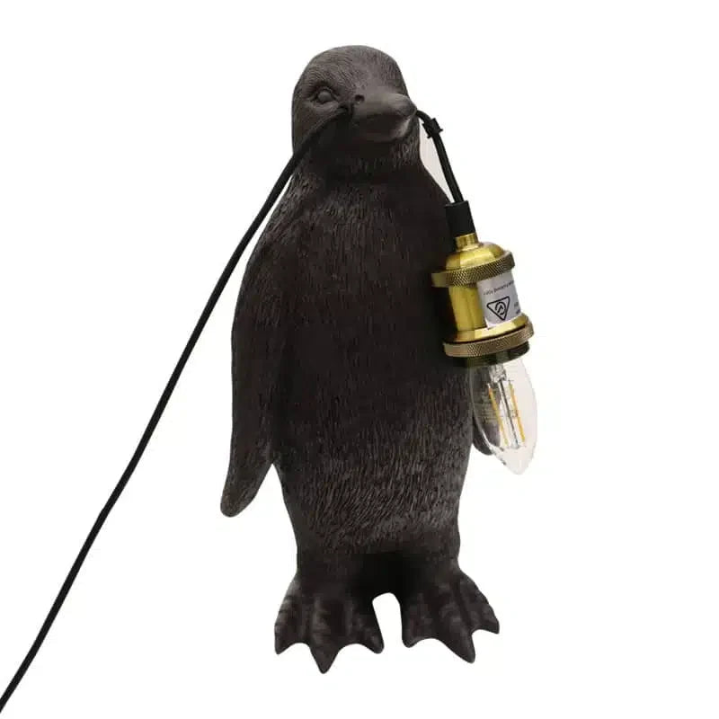 Penguin Table Lamp 36cm Black