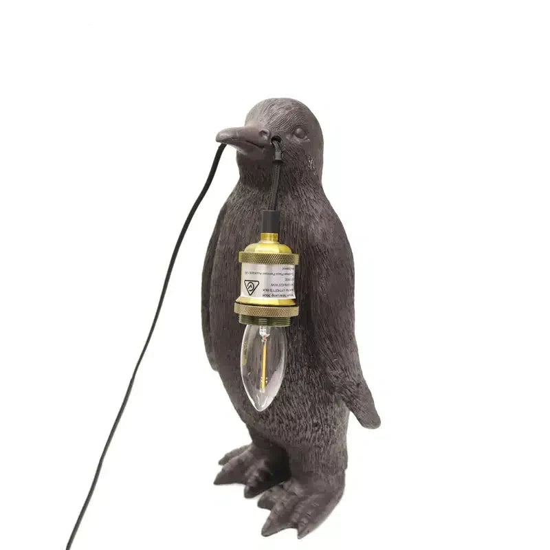 Penguin Table Lamp 36cm Black
