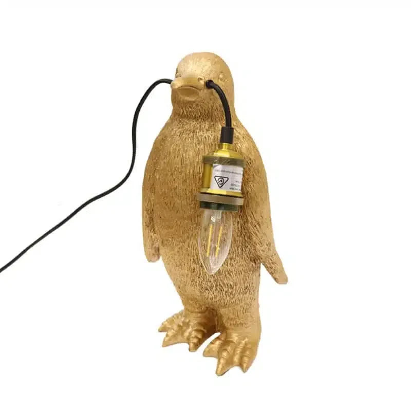 Penguin Table Lamp 36cm - Gold