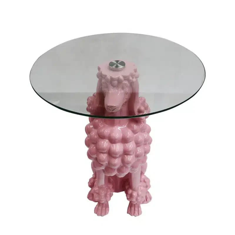 Poodle Table Pink