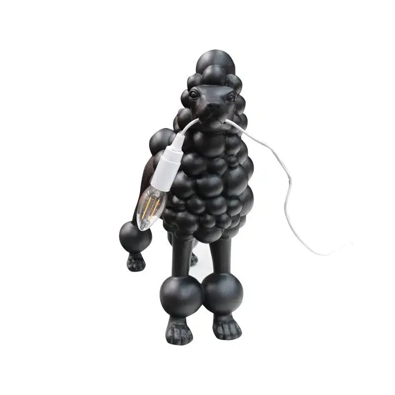Poodle Lamp - Matte Black
