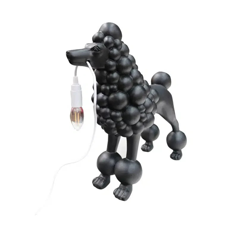 Poodle Lamp - Matte Black