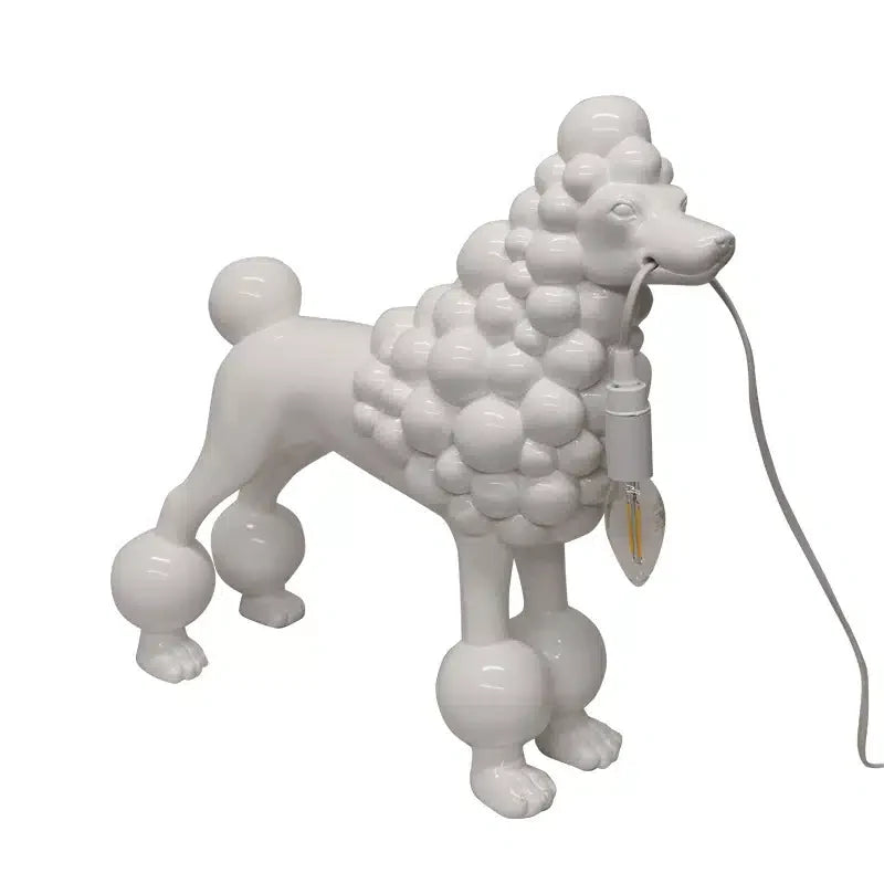Poodle Lamp Gloss White