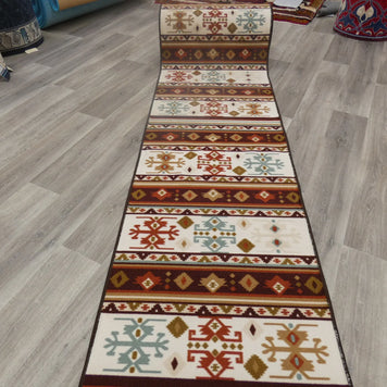 Aztek Design Non Slip Rubber Back Runner 80cm Wide x Cut To Order