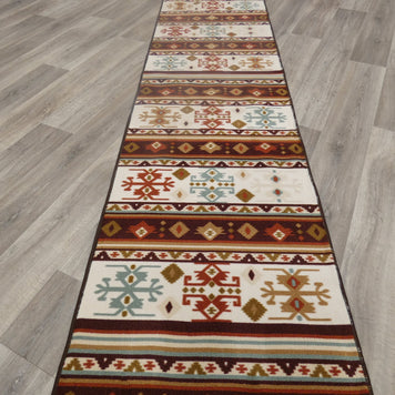 Aztek Design Non Slip Rubber Back Runner 80cm Wide x Cut To Order
