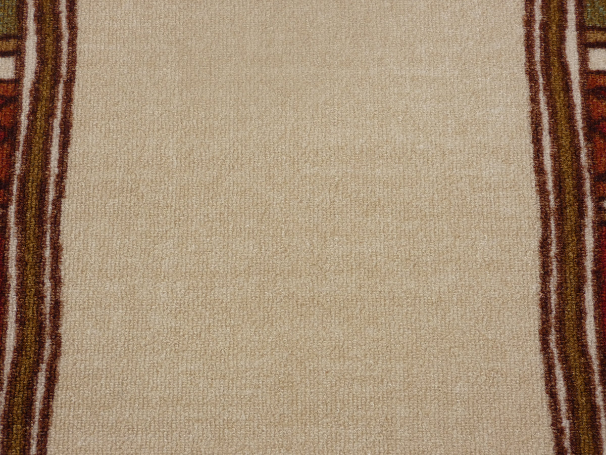Border Design Non Slip Rubber Back Runner 80cm Wide x Cut To Order