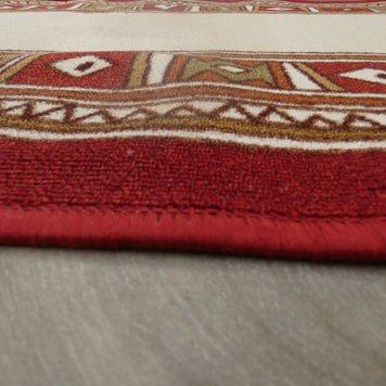 Border Design Non Slip Rubber Back Runner 80cm Wide x Cut To Order