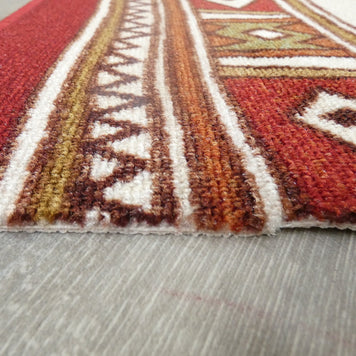 Border Design Non Slip Rubber Back Runner 80cm Wide x Cut To Order