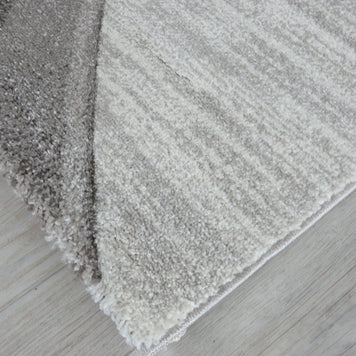 Swirl Abstract Style Aroha Rug in Beige