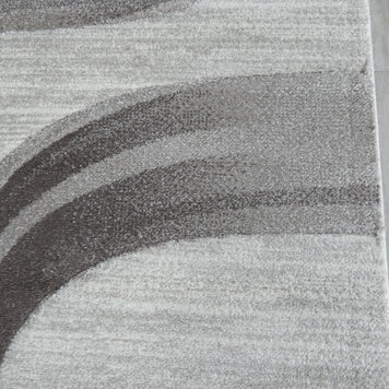 Swirl Abstract Style Aroha Rug in Beige