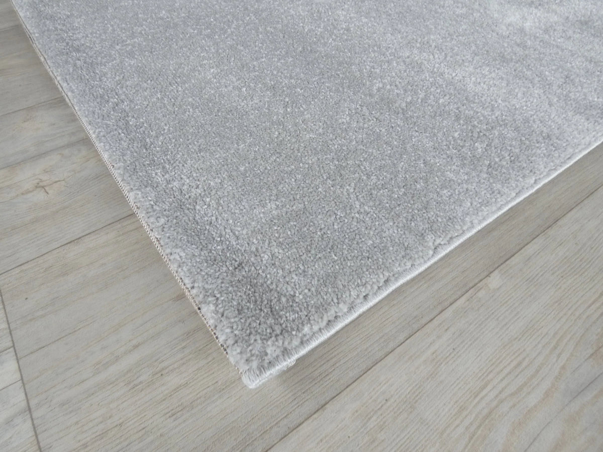 Abstract Modern Design Turkish Aroha Rug in Grey/ Turquoise/ Black - Rugs Direct