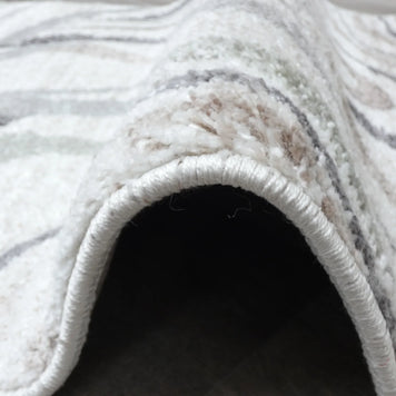 Swirl Abstract Style Neutral Colour Hallway Runner 80cm Wide x Cut To Order