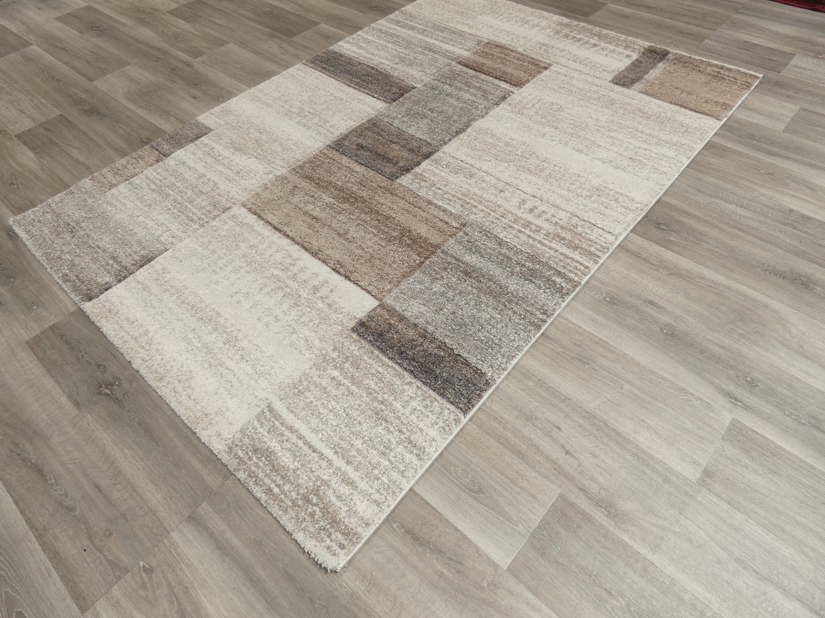 Geometric Design Neutral Colour Rug