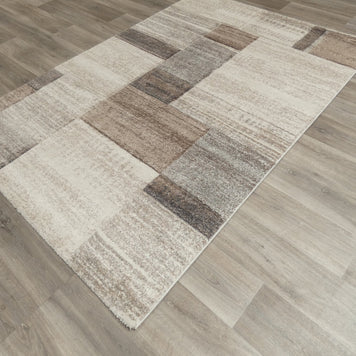 Geometric Design Neutral Colour Rug