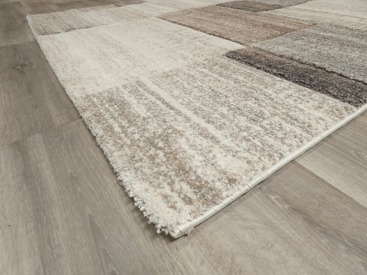 Geometric Design Neutral Colour Rug