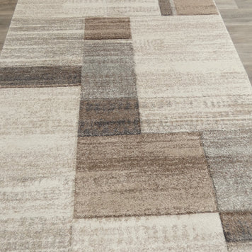 Geometric Design Neutral Colour Rug