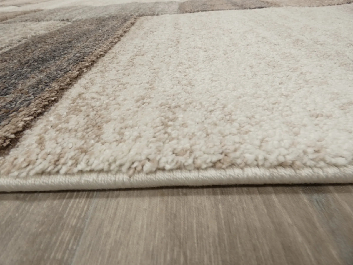 Geometric Design Neutral Colour Rug