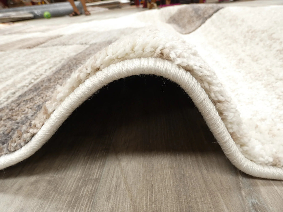 Geometric Design Neutral Colour Rug