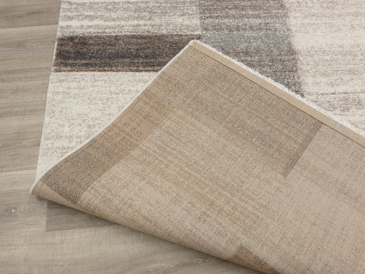 Geometric Design Neutral Colour Rug