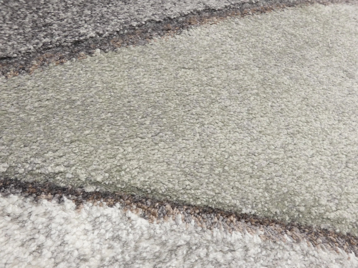 Abstract Design Modern Rug in Pastel Colour Pallet