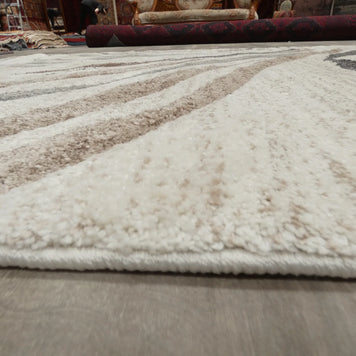 Swirl Abstract Pattern Rug in Cream & Soft Tones Colours