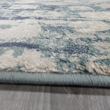 Modern Design Teal Blue & Beige Rug