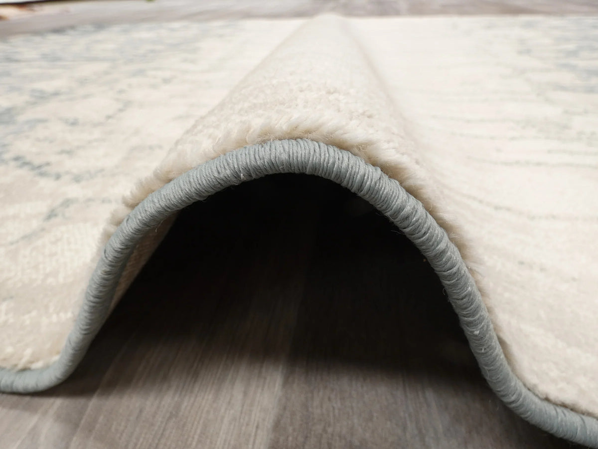 Modern Design Teal Blue & Beige Rug