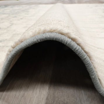 Modern Design Teal Blue & Beige Rug